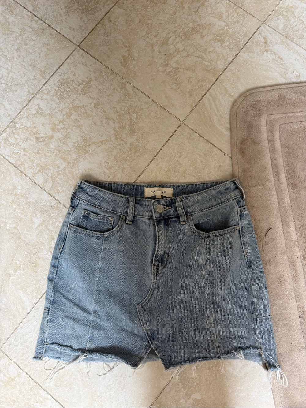 PacSun blue denim mini skirt size 24 #pacsun #denim